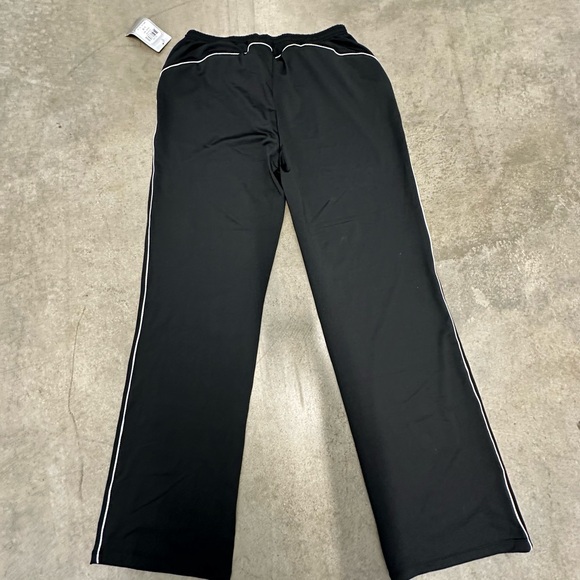 ASICS women’s large track pants black with white stripe work out yoga NWT - Picture 7 of 7